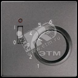 Крышка для регулятора температуры воздуха помещений  антрацит