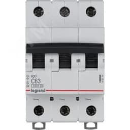 Выключатель автоматический трехполюсный RX3 4,5 кА C 63 А