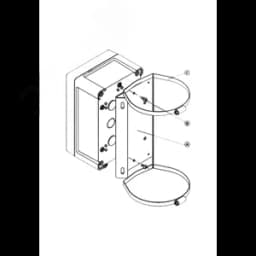 Кронштейн КС-1 для крепления видеокамер ТВК, термокожу ов ТГБ, коробок КМ и БП БПУ