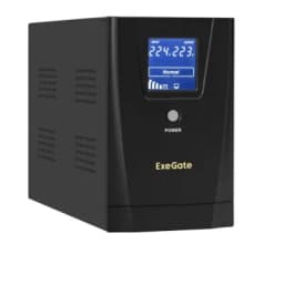 Источник бесперебойного питания (ИБП) SpecialPro Smart LLB-2200.LCD.AVR.2SH.RJ.USB Exegate