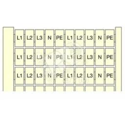 Маркировка клемм 20x(L1-L2-L3-N-PE) RC510 TE Connectivity ОУЭО