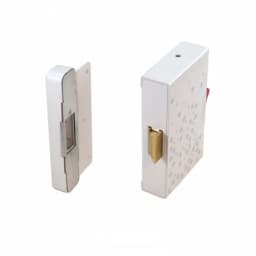 Замок электромеханический накладной (ключ+слайдер, нз,12В) Promix-SM215.10 white