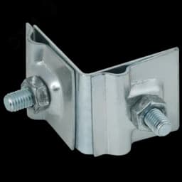 Держатель проводника круглого 6-10мм для фальца угловой h=40мм оцинкованная сталь HDZ IEK