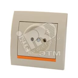 DERIY Розетка без заземления ПБТ кремовая