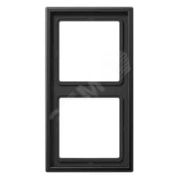 Рамка 2-я для горизонтальной/вертикальной установки  Серия- LS990  Материал- металл  Цвет- алюминий дарк