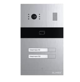 Многоабонентская вызывная панель на 2 абонента (встр.контроллер+считыватель) MA-02CRHD Slinex
