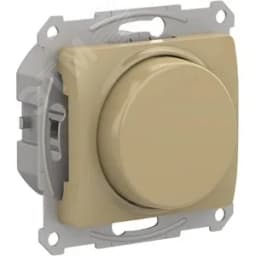 GLOSSA СВЕТОРЕГУЛЯТОР (диммер) повор-нажим, LED, RC, 400Вт, мех.,  ТИТАН