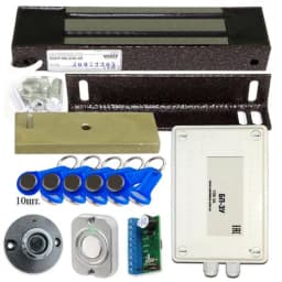 Электромагнитный замок универсальный комплект на 240 кг. уличный с герметичным блоком Уралкам