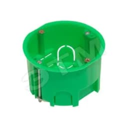 Коробка установочная 68х45мм гипрок металлические лапки индивидуальная HEGEL