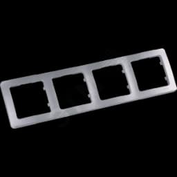 MASTER Рамка на 4 поста, серебро