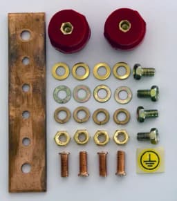 Комплект заземления для шкафов (шина заземления+винты) Hyperline TGRB-SET