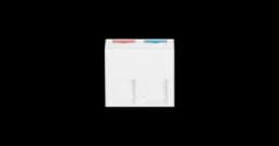 Панель лицевая настенная под 3 вставки типа Mosaic 45х45мм NIKOMAX NMC-PL3PM-WT