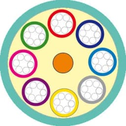 Кабель волоконно-оптический 50/125 (OM3) многомодовый Hyperline FO-MB-IN-503-64-LSZH-AQ