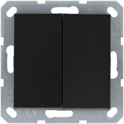 Кнопка 2-кл. 10А IP20 с переключающим контактом механизм антрацит Jasmart G3020B