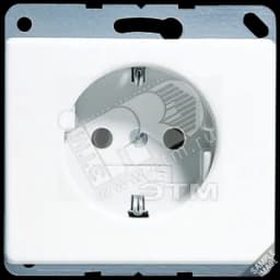 Розетка штепсельная SCHUKO с защитой от детей 16A 250V черная