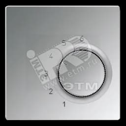 Крышка для регулятора температуры воздуха помещений  полированный хром JUNG