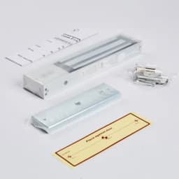 Электромагнитный замок (сила удержания 280кг), цвет серебристый сатинированный алюминий RAL 7047 RL-EM280-L0S R-Lock