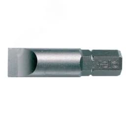 Бита специальная плоская шлицевая серия Industrial SL5,5х0,8 длина 32мм посадка С8 5/16", 10шт