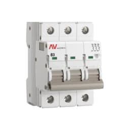 Выключатель автоматический AV-6 3P 3A (B) 6kA EKF AVERES