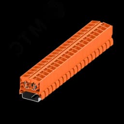 Клемма TB 2-2 на DIN-35, фронт.подключение, сечение 2,5 мм. кв., оранжевая