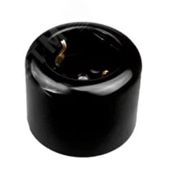 Розетка с заземляющим контактом, черный