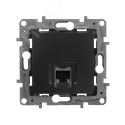 ETIKA Информационная розетка RJ 45 категория 5e UTP антрацит