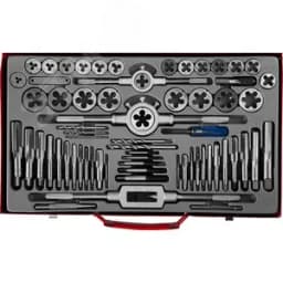 Набор метчиков и плашек, сталь 9ХС 65 предметов 28118-H65_z01 ЗУБР