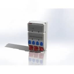 Устройство распределительное 00 настенное пластик IP44 63A корпус 297х504х177 серый