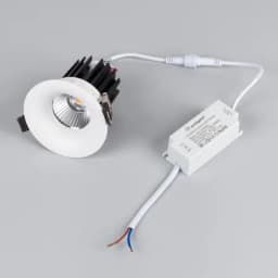 Светильник MS-FOGGY-BUILT-R86-10W Warm3000 (WH, 36 deg, 230V) (Arlight, IP54 Металл, 5 лет)