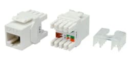 Вставка RJ-45 (8P8C) Hyperline KJ8-8P8C-C6-180-WH