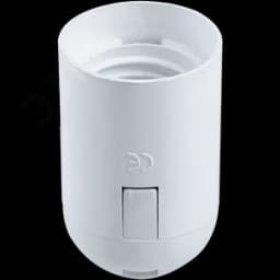 Патрон подвесной Е27 пластик белый