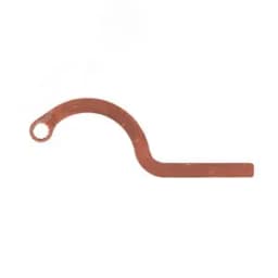 Ключ накидной серповидный 17 омедненный Hortz