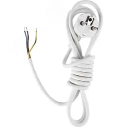 Шнур сетевой с вилкой ПВС 3х0,75-81 белый 2,2 м 99927925 УПП-5 ВОС г.СПб