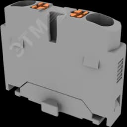 Блок распределит. TP Push-in, 2 точки подключения, сечение 1,5 мм. кв., серая