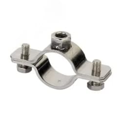 Хомут для тяжелых нагрузок 73-78мм (2`1/2) M10 нержавеющая сталь AISI 304