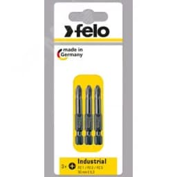 Бита крестовая PZ 1/PZ 2/PZ 3X50, 3 шт в блистере Felo