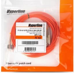 Патч-корд волоконно-оптический (шнур) MM 62.5/125 Hyperline FC-D2-62-SC/PR-ST/PR-H-10M-LSZH-OR