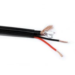 Кабель Видеонаблюдения КВК-В 2х0,75мм RG-59 внутренний Cu+CCA БЕЛЫЙ (продажа кратно 5 м)(УКМ)