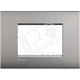 LivingLight Рамка AIR 3 поста Матовый никель