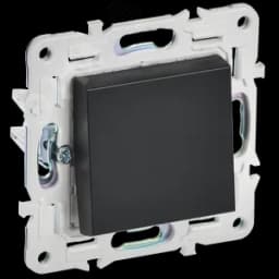 SKANDY Выключатель 1-клавишный 10А SK-V01Bl черный IEK