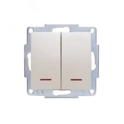 Vesna Выкл. 2-ой с подсв жемч бел перл Lezard