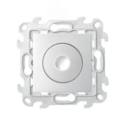 Светорегулятор поворотно-нажимной проходной 40-450Вт 230В~ цвета алюминий S24 Harmonie