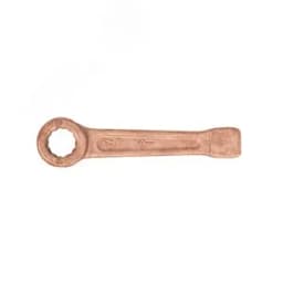 Ключ накидной односторонний ударный 17 омедненный Hortz