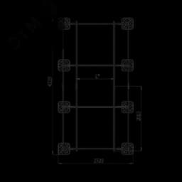 Опорная конструкция для установки оборудования TECHNORAPTOR FOOT 2000х4000 КМ-профиль