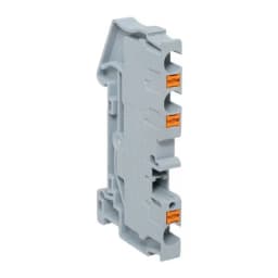 Клеммная колодка пружинная 4 Push-in 3 вывода серая EKF