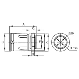Муфта труба-коробка, IP67, М25х1.5, д.25 мм DKC 50225
