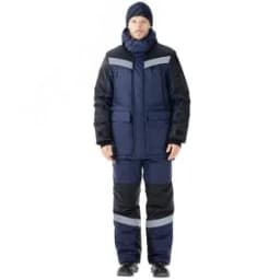 Костюм мужской Брансфилд Юниор утепленный, цв. т.синий-черный, п/к, р. 88-92/170-176