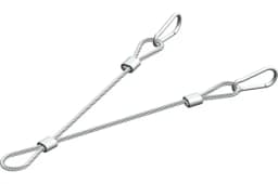 Y-образный элемент УМС с карабинами 150 мм YK-150 алюминий 1 шт