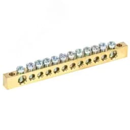 Шина PEN "земля-ноль" 6х9 мм 12х2 (12 группхкрепеж по краям), REXANT