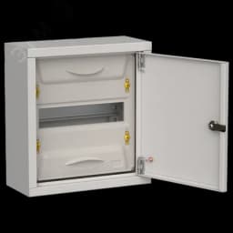 TITAN 5 Корпус металлический ЩРн-12 (1х12) 335х310х140мм IP31 серый (одна дверь) IEK